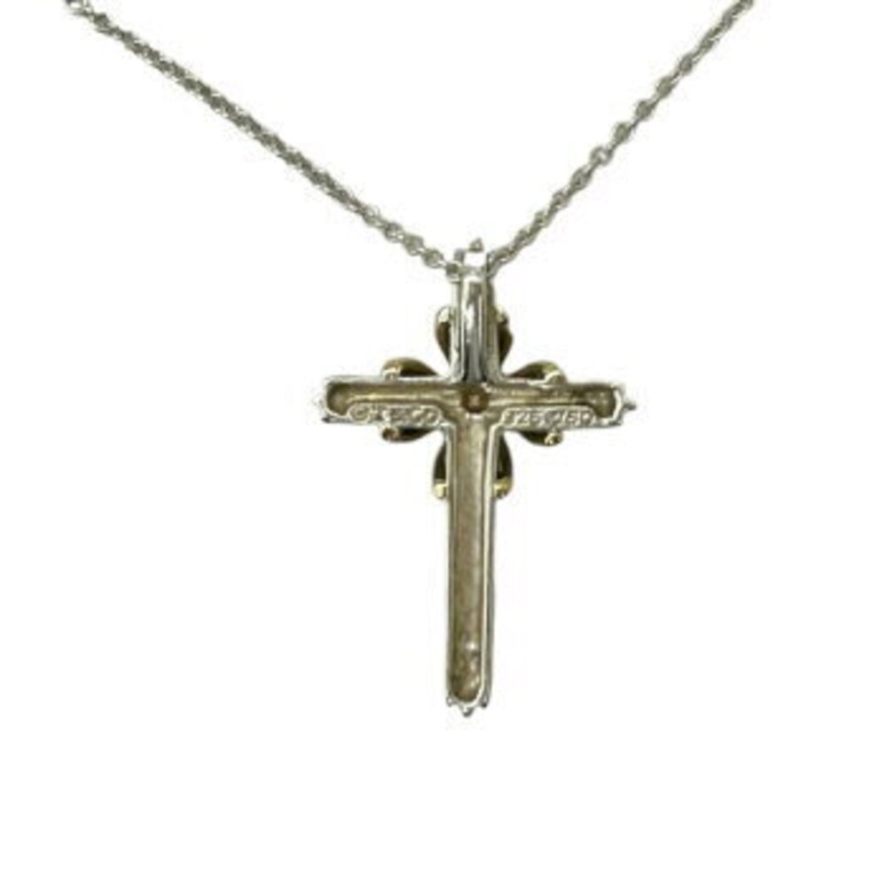 TIFFANY CO Signature Crossbody Necklace Silver Combination Pendant